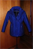 Ladies Calvin Klein quilted winter coat w/ hood,