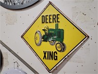 Deere Xing Metal Sign