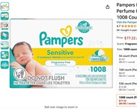 Pampers Baby Wipes Sensitive Perfume