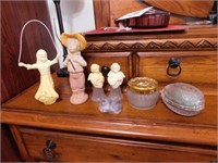 Avon: 4 bottle figurines, tallest is 8.5" - 1984