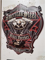 American Steel Metal Sign