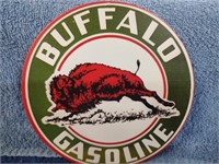 Buffalo Gasoline Metal Sign - 6"
