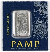 1 GRAM PAMP .999 FINE PLATINUM BAR