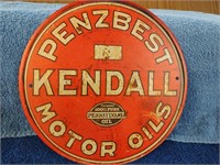 Penzbest Kendall Motor Oils Metal Sign - 8"
