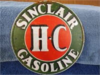 Sinclair HC Gasoline Metal Sign - 8"