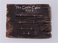 1820's Catlin Illinois cabin primitive nail
