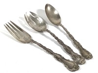 Gorham Sterling Serving Fork & Spoons 242g