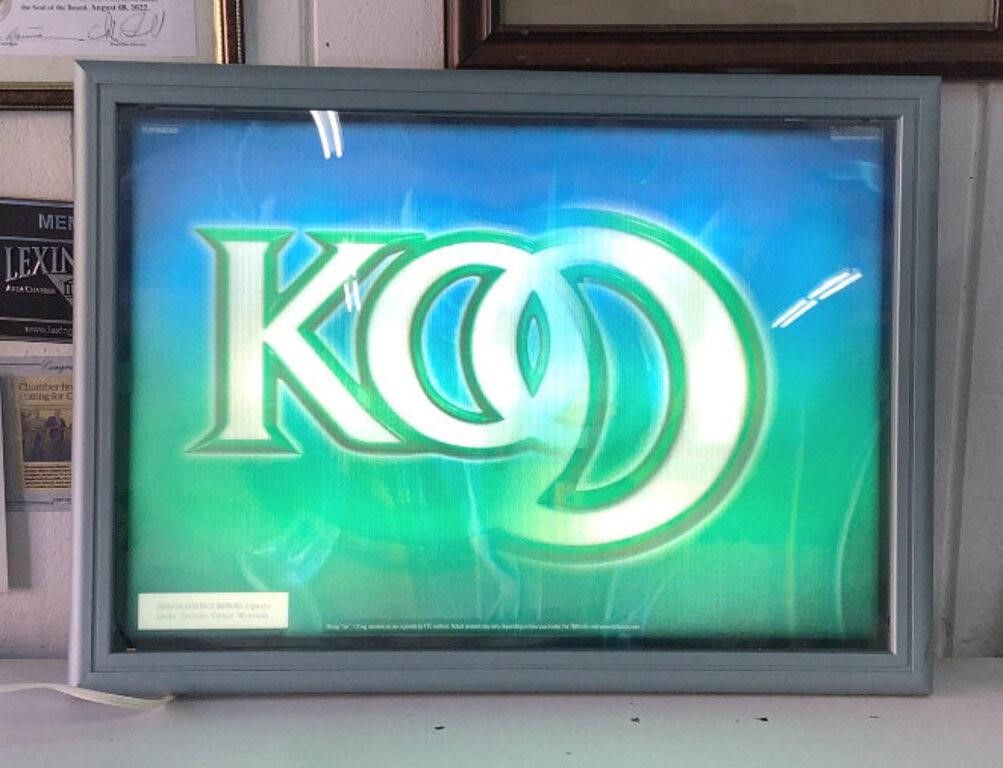 29x21 Lightup 3D Kool Advertising Sign