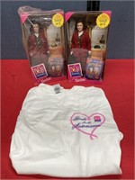 2 new Rosie O’Donnell Barbie’s and a T-shirt