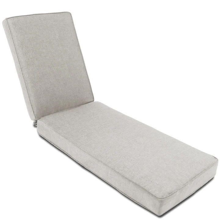 Chaise Lounge Cushion, 72"L Light Grey