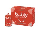 12 pk bubly Sparkling Water, Strawberry, 355 ml