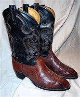 Tony Lama Men's Brown Lizard Skin Cowboy Boots 11D