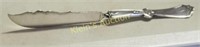inverted silver plate master butter knife rogers b
