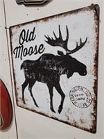 Old Moose Metal Sign