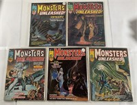 Curtis Monsters Unleashed Nos.7-11 1974-75