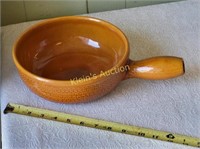 vtg 70's landirt fondue pot glazed ceramic