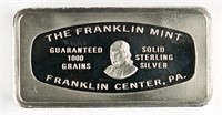 THE FRANKLIN MINT 1000 GRAINS FINE SILVER BAR