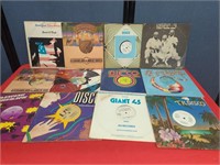 Lot of 12 vintage record albums Disco and Funk