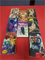Lot of vintage VHS tapes. Star Wars WWF Yu-Gi-Oh