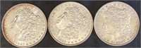 1887, 1889 1897 US Silver Morgan Dollar