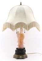 Chinese Rose Quartz Lamp of Woman #2