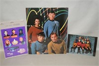 Vtg 8x10 Star Trek Postcard + TNG & Hallmark