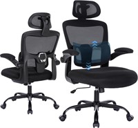 $110  3D Ergonomic Office Chair  High Back  Black