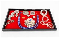 Tray of Assorted Costume Jewelry