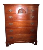 vintage Stickley solid cherry chest 3 over 4