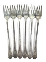 6 Towle Sterling Silver Oyster Forks 91g