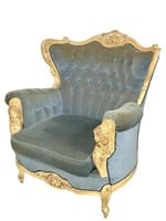 Italian Baroque Style Painted Armchair
