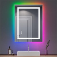 $160  Dripex 32 x 24 Inch RGB LED Bathroom Mirror