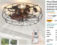 Caged Ceiling Fans with Lights ,21/46