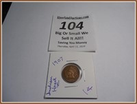 1907 INDIAN HEAD PENNY