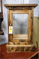 Pine Display Cabinet w/Glass Door &
