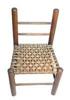 doll size woven bottom chair