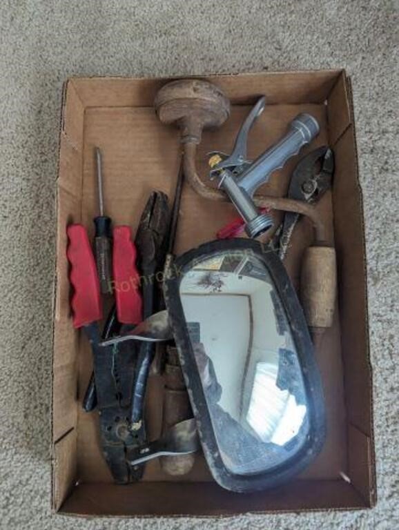 Tools: Hand Drill, Pliers, Mirror,