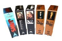 Godfather trilogy,Jaws,Braveheart VHS tapes