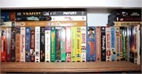 VHS lot 3rd shelf in closet approx 60-70