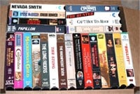 box lot 65-70 VHS movies