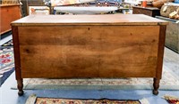 Early Primitive Wooden Blanket Chest