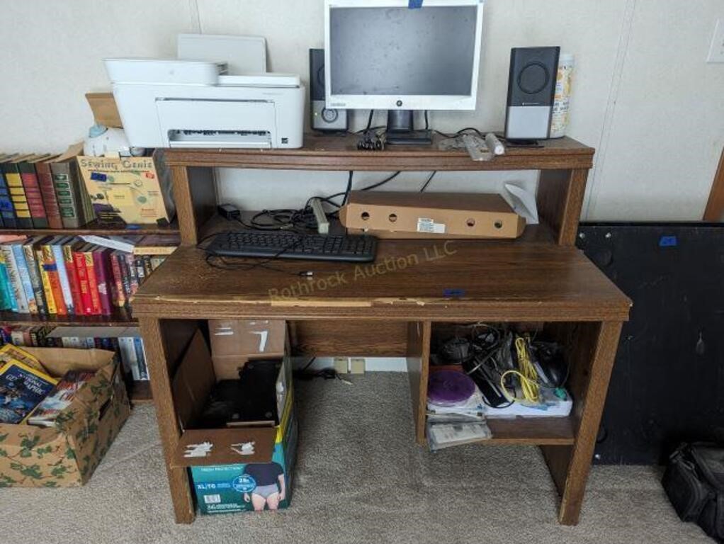 HP Printer, Computer Monitor, Speakers,
