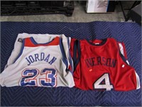 JORDAN & IVERSON BASKETBALL JERSEYS