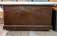 Early Primitive Blanket Chest w/Brown Finish