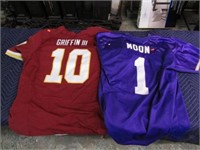 VIKINGS & REDSKINS JERSEYS -- 48 & 52