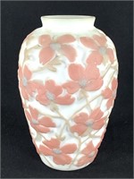 c.1930s Phoenix Consolidated Dogwood Satin Vase
