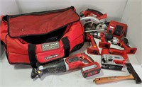 Craftsman Battery Powered Tools w/Bag