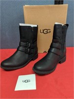 Pair of UGG size 8 black boots