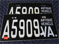 PAIR-- PLATES FOR ANTIQUE VEHICLES