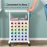 $79Rolling Storage Cart with 30 Vinyl Roll Holders
